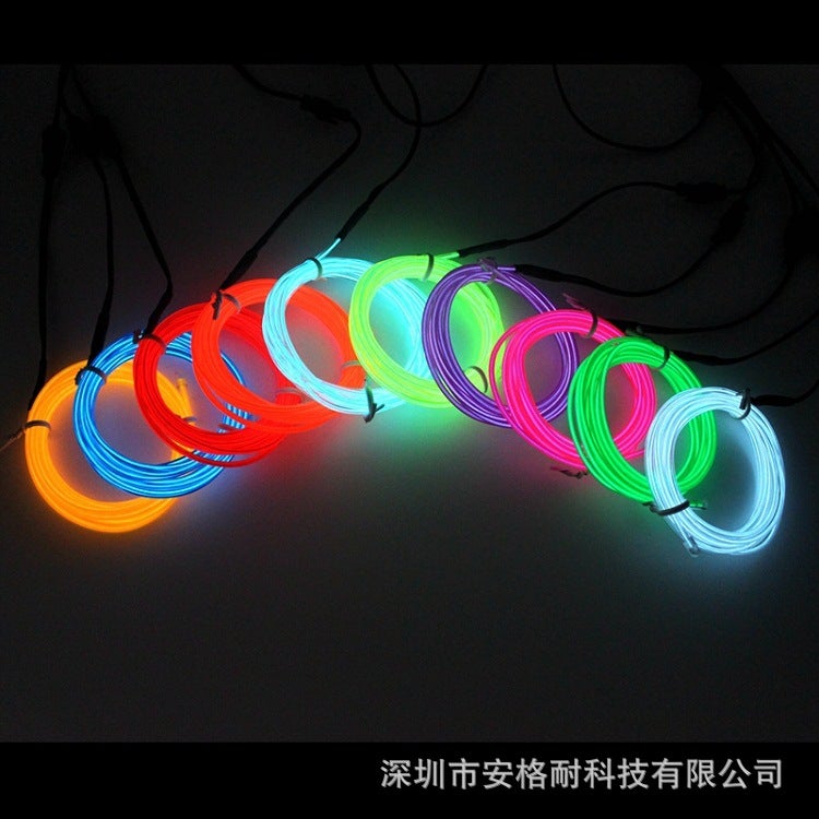 Selling El Glow Wire El Cold Light Wire Mask 1M 2M 3.5M Cold Light Wire Atmosphere Glow Wire - Image 5